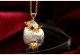 Penguin Design Diamonds 18K Two Tone Gold Necklace