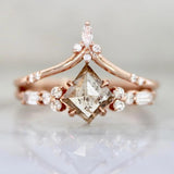 Perfect Marquise Diamond Chevron Ring in 14K Rose Gold