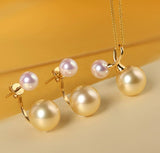 Twig Design South Sea Golden Pearl Necklace in 18K Gold