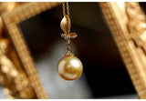 11mm Golden South Sea Pearl Pednant in 18K Yellow Gold