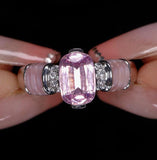 1.86Ct Myanmar Pink Spinel Ring - 18K White Gold