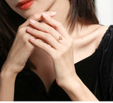 Fancy Yellow Diamonds Oval Ring in 18K Yellow Gold