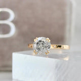 2.5ct Salt & Pepper Diamond Wedding Ring - 18K Gold