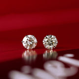 0.5ct Diamonds 18K Yellow Gold Earrings