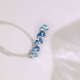 Santa Maria Aquamarine Teardrop Ring - 18K White Gold