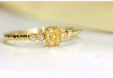 Fancy Yellow Diamonds 18K Yellow Gold Ring