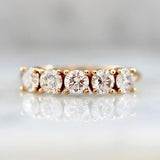 Big Five Round Diamond Ring in 18K Yellow Gold