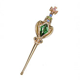 Scepter Tsavorite & Sapphire Pendant in 18K Yellow Gold