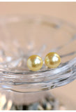 7mm Golden South Sea Pearl Studs in 18K Yellow Gold