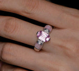 1.86Ct Myanmar Pink Spinel Ring - 18K White Gold