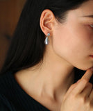 Mabe Pearls Teardrop & Aquamarine Earrings - 18K Yellow Gold