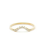 1ct Peacock Green Sapphire Engagement Stacking Ring in 18K Yellow Gold