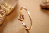 Heart-Shaped Emerald Ring in 18K Yellow Gold