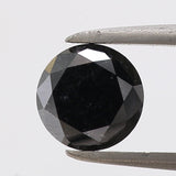 Salt & Pepper Diamond Round Cut 18K Gold Wedding Ring