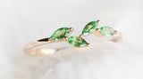 Tsavorite Marquise Cut 18K Yellow Gold Ring