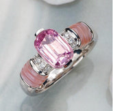 1.86Ct Myanmar Pink Spinel Ring - 18K White Gold