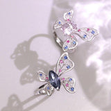 Butterfly Blue Spinel & White Sapphire Ring - 18K White Gold