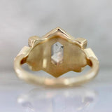 1.25ct Hexagon Cut Diamond Ring in 14K Yellow Gold