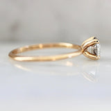 1.02ct Stella Salt & Pepper Diamond Round Brilliant Cut Ring - 18K Gold