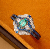 Superior Alexandrite Chrysoberyl Ring, Diamond Halo in 18K Gold