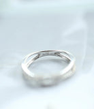White Diamond Infinity Wedding Ring in 18K White Gold