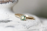 1ct Green Sapphire 18K Yeelow Gold Ring