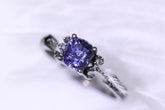 1ct Blue Spinel 18K Black Gold Ring