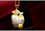 Penguin Design Diamonds 18K Two Tone Gold Necklace