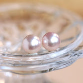 9mm Japan Akoya Pearl Studs in 18K Yellow Gold