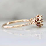 Salt And Pepper Diamond Round Brilliant Cut 18K Gold Wedding Ring