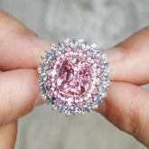 3.6ct Pink Spinel Platinum 950 Statement Ring