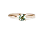 1ct Green Sapphire 18K Yeelow Gold Ring
