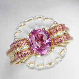 Jellyfish 1.31ct Pink Sapphire 18K Gold Ring
