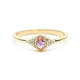 Peach Drea Peachy Sapphire 18K Yellow Gold Ring