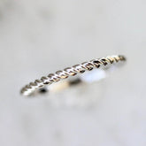 Rope White Gold Band Ring in 18K White Gold