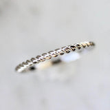 Rope White Gold Band Ring in 18K White Gold