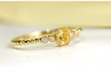 Fancy Yellow Diamonds 18K Yellow Gold Ring