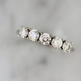 Big Five Round Diamond Ring in 18K Yellow Gold