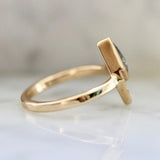 Brilinta Kite Rose Cut Salt & Pepper Diamond 18K Gold Wedding Ring