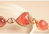 21.5ct Rhodochrosite & Diamond Bracelets in 18K Gold