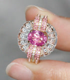 Jellyfish 1.31ct Pink Sapphire 18K Gold Ring