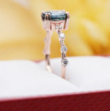 1.35ct Sapphire Oval Cut & Diamond Ring in 18K Yellow Gold