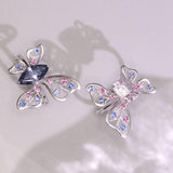 Butterfly Blue Spinel & White Sapphire Ring - 18K White Gold