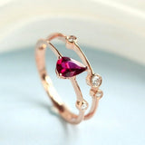 Peach Tourmaline Oval Cut 18K Rose Gold Open Ring Diamonds