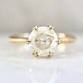 1.5ct Icy Round Brilliant Cut Diamond 18K Gold Ring
