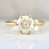 1.5ct Icy Round Brilliant Cut Diamond 18K Gold Ring