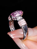 1.86Ct Myanmar Pink Spinel Ring - 18K White Gold