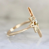 Yellow Diamonds Star Ring in 18K Yellow Gold