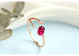Peach Tourmaline Oval Cut 18K Rose Gold Open Ring Diamonds