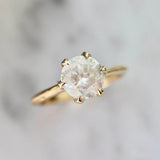 1.5ct Icy Round Brilliant Cut Diamond 18K Gold Ring